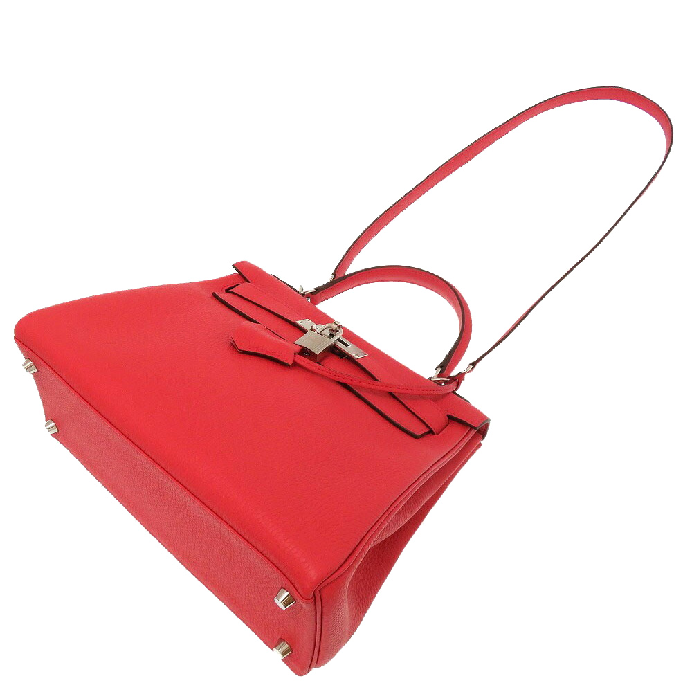 

Hermes Red Leather Kelly 28 Bag