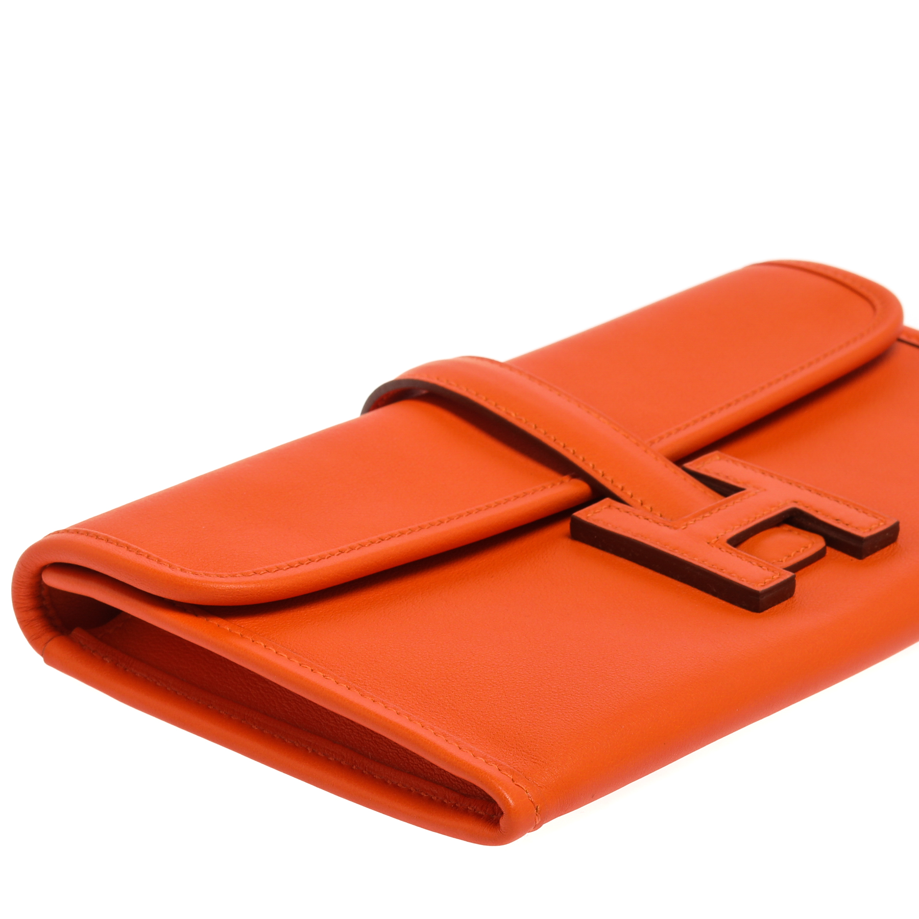 Hermes Jige 29 Clutch Bag Orange Swift Leather - AGL1781