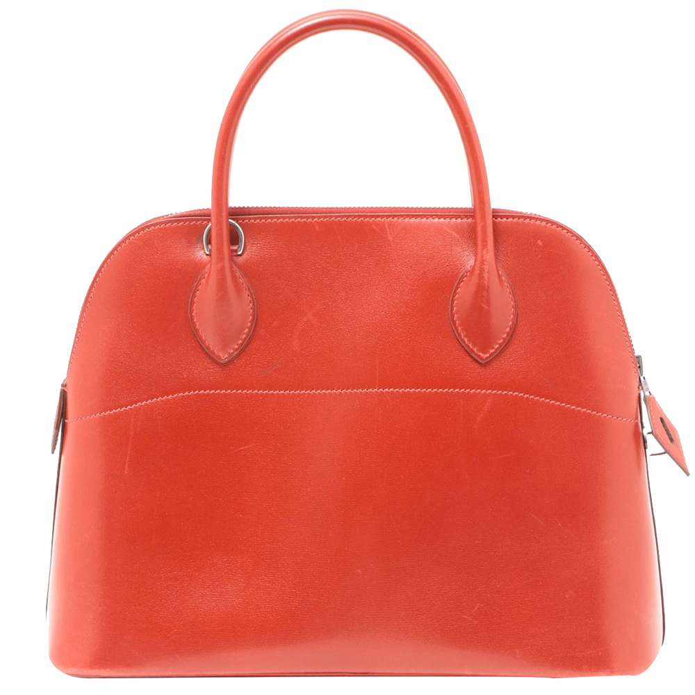 

Hermes Red Box Leather Bolide 31 Bag