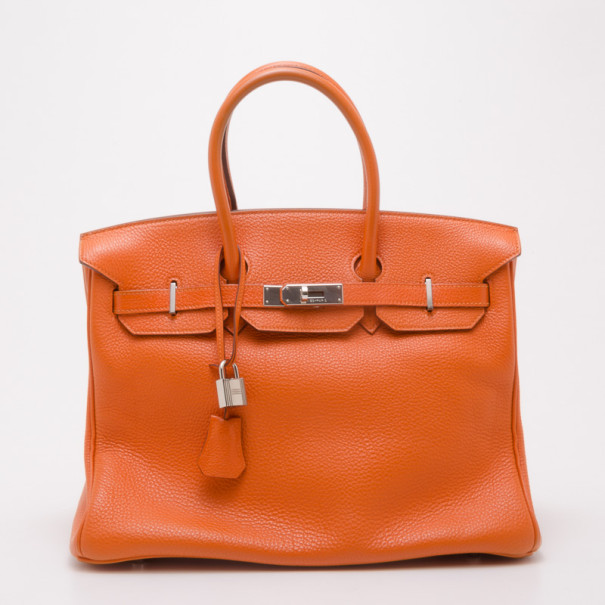 Pre Owned Hermes Orange Birkin 35