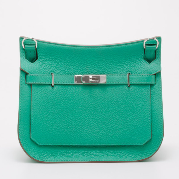 Hermes Menthe Taurillon Leather Sac Jypsiere Messenger Bag