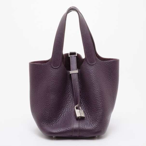 مملوكة مسبقًا Hermes Ultraviolet Picotin PM