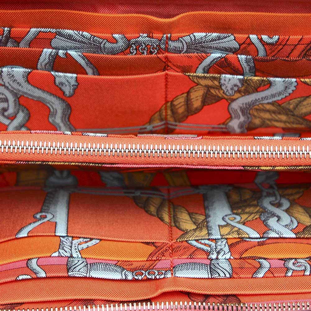 

Hermes Pink Epsom Leather Azap Wallet