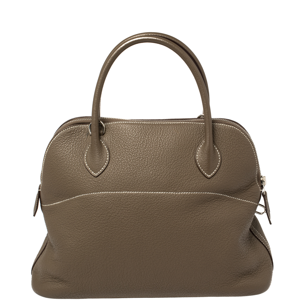 Hermes Bolide 31 in Bamboo Taurillon Clemence Leather PHW – Brands Lover