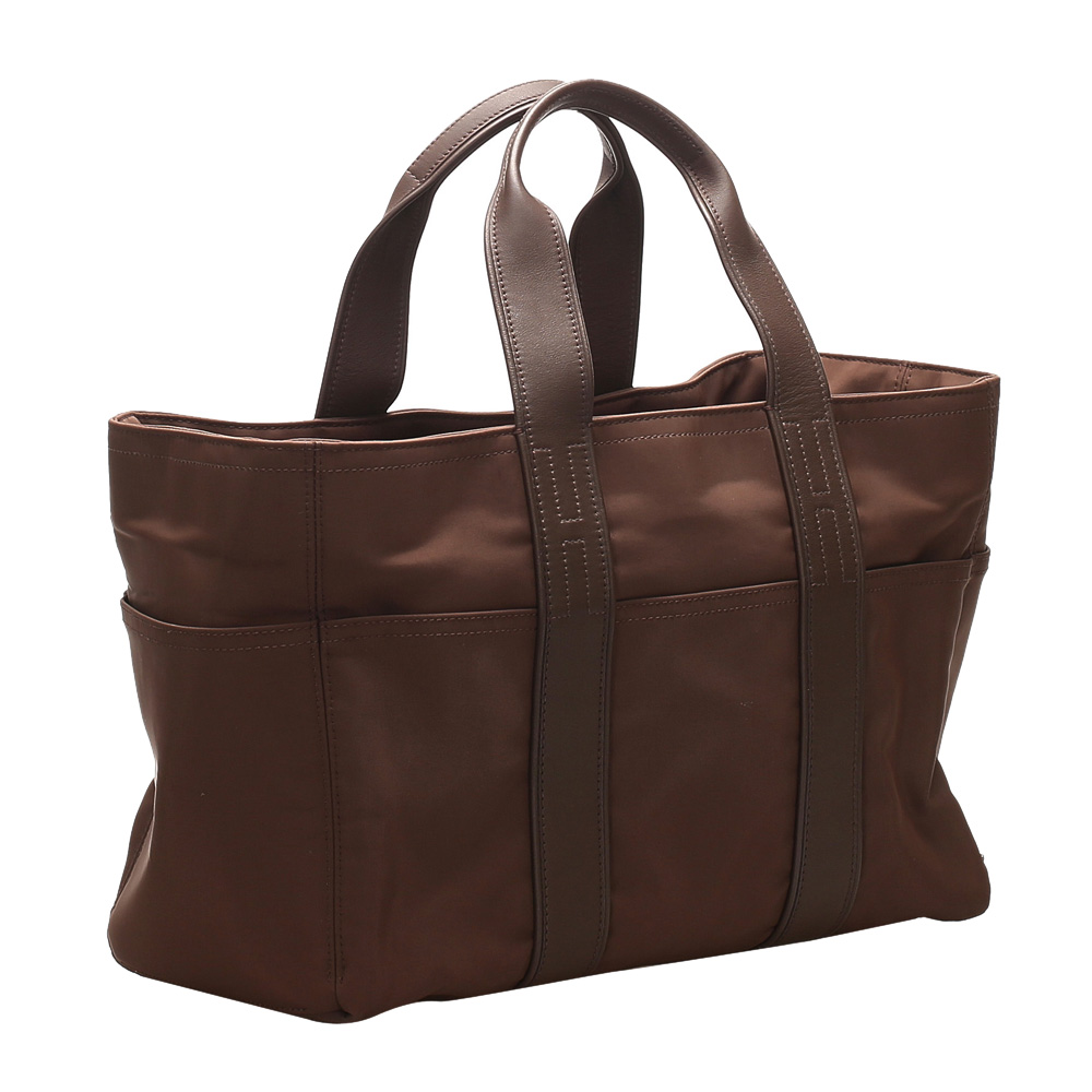 

Hermes Brown Nylon Acapulco MM Bag