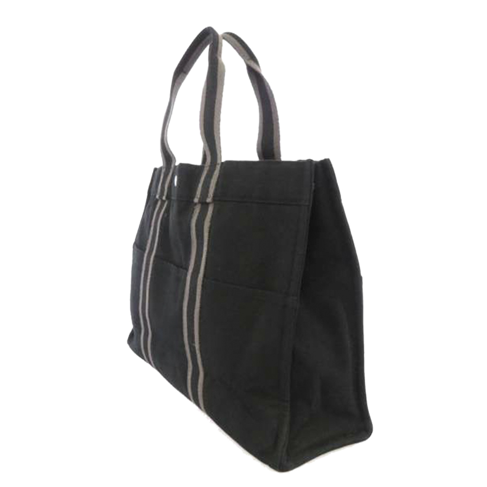 

Hermes Black Canvas Fourre Tout GM bag