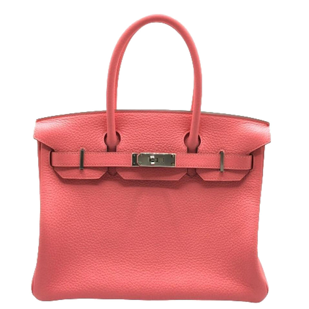 Preowned Hermes Rose Clemence Leather Palladium Hardware 2020 Birkin 30 Bag In Pink ModeSens
