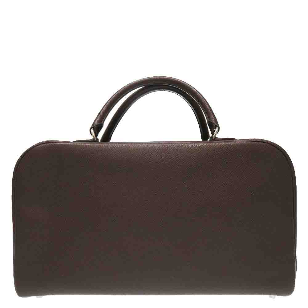 

Hermes Dark Brown Epsom Leather Sac 36 Bag