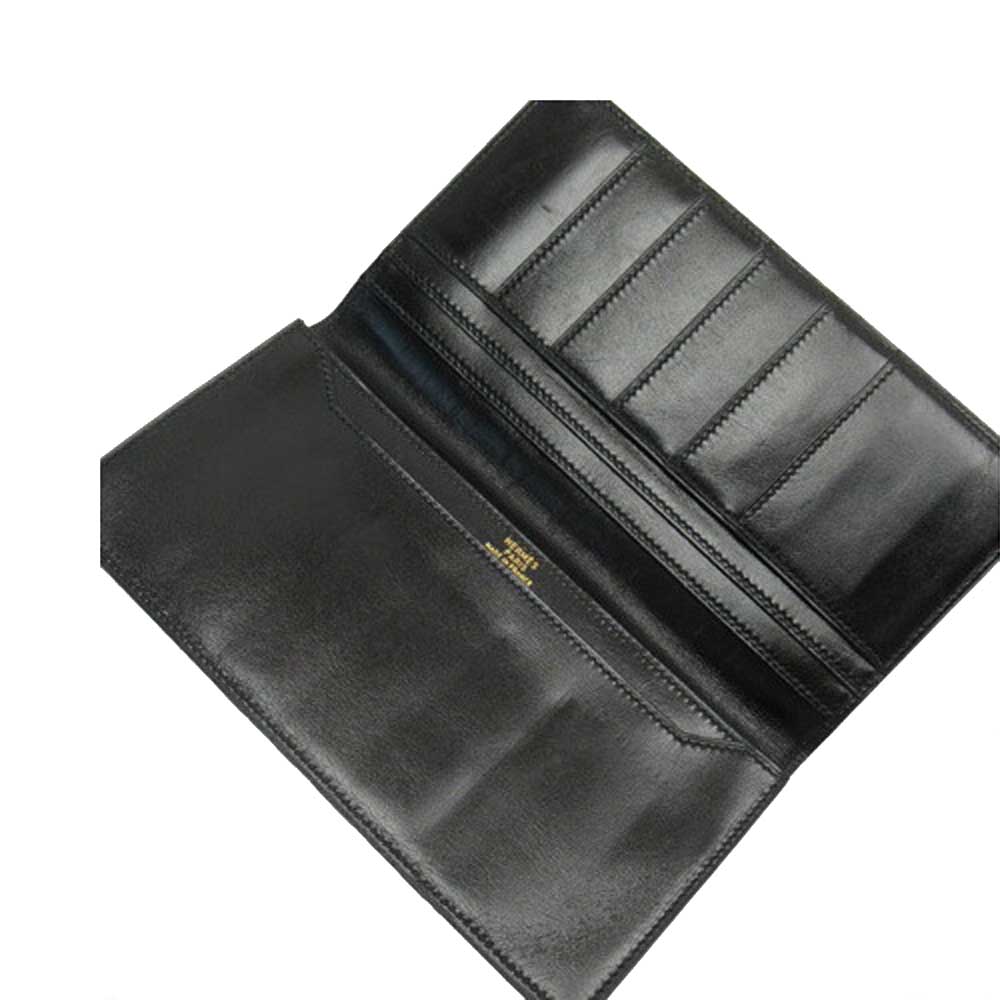 

Hermes Black Bi-Fold Long Wallet