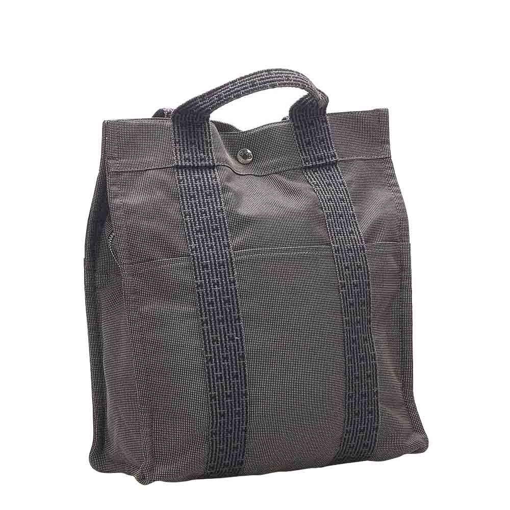 

Hermes Grey Canvas Herline Canvas Backpack