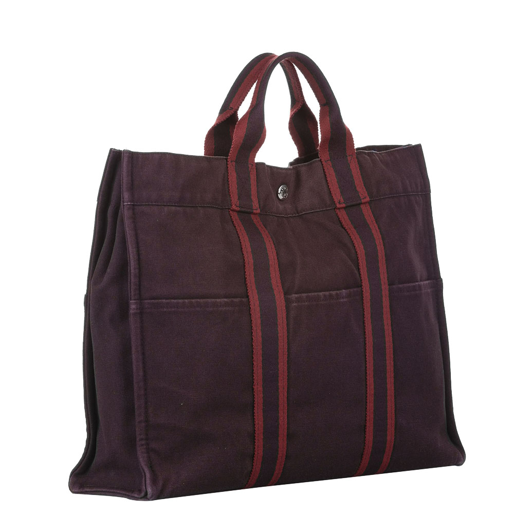 

Hermes Red Canvas Fourre Tout MM bag