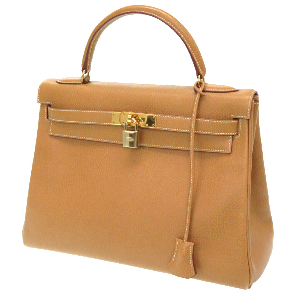 

Hermes Brown Ardennes Leather Kelly Retourne 32 Bag