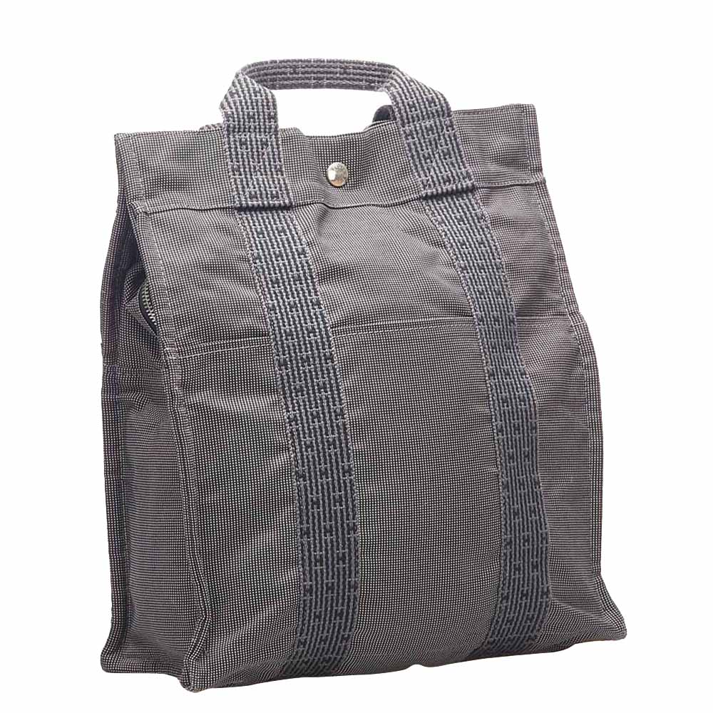 

Hermes Grey Canvas Herline Backpack