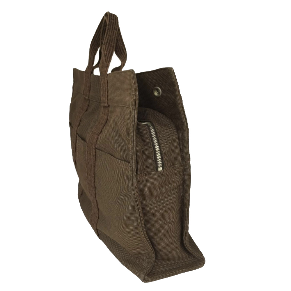 

Hermes Brown Canvas Fourre Tout MM Bag