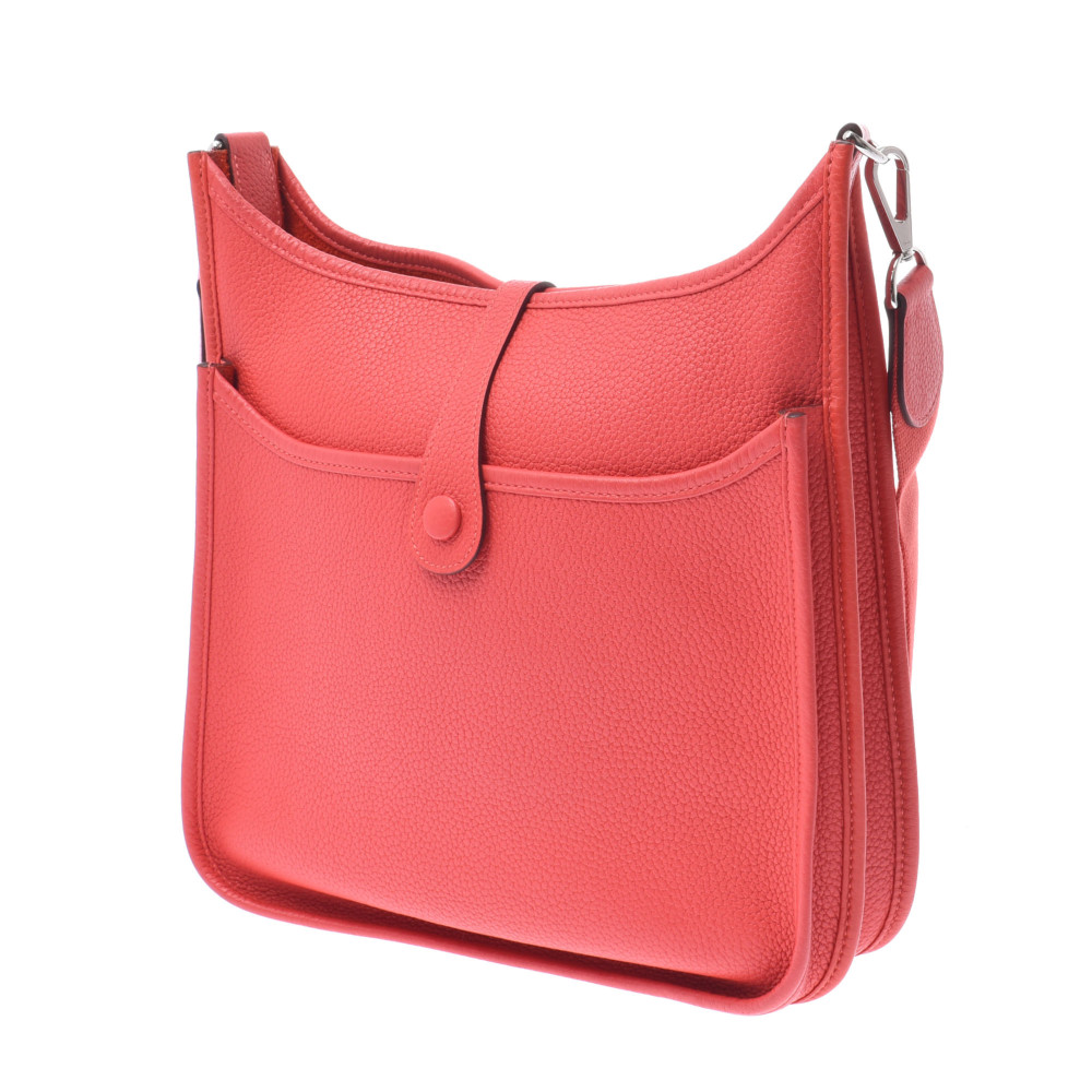 

Hermes Red Leather Evelyne III Shoulder Bag