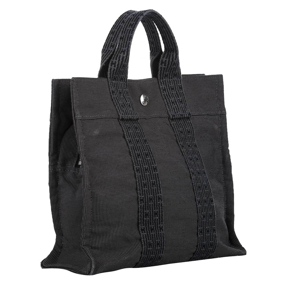 

Hermes Grey Canvas Fourre Tout Tote Bag