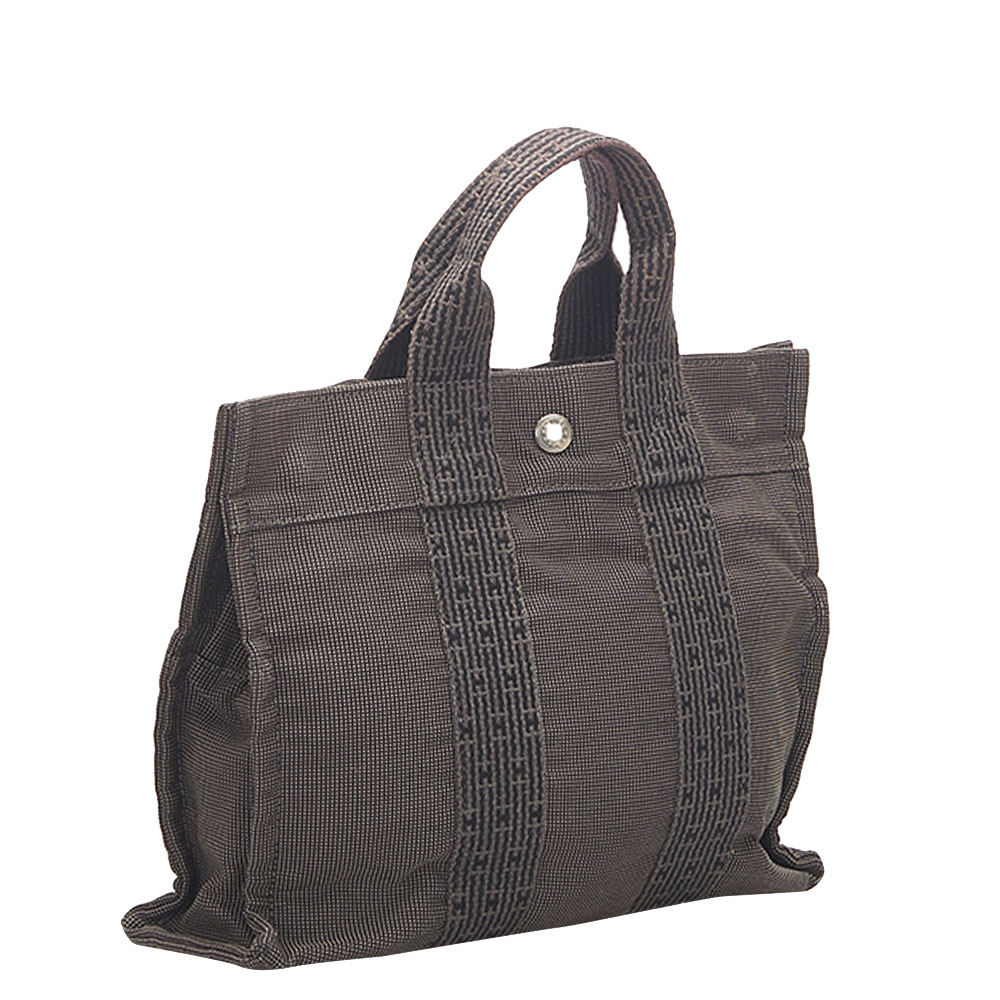 

Hermes Grey Canvas Fourre Tout Tote Bag