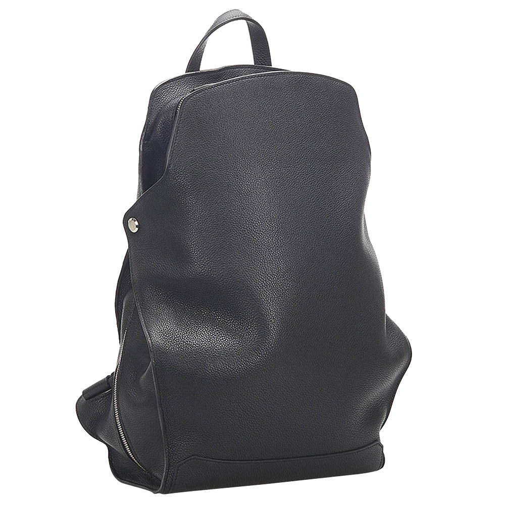 

Hermes Black Leather Maurice Cityback 27 Backpack