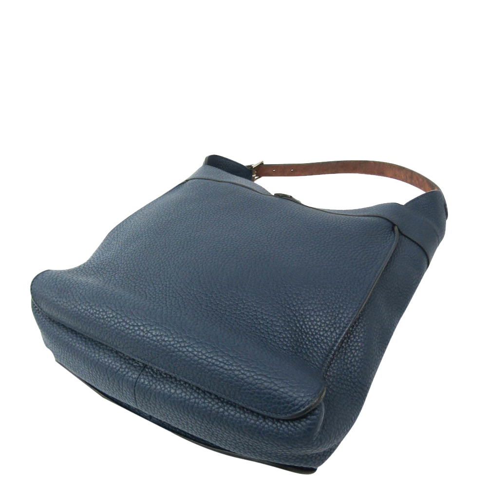 

Hermes Navy Blue/Brown Leather Marwari PM Bag