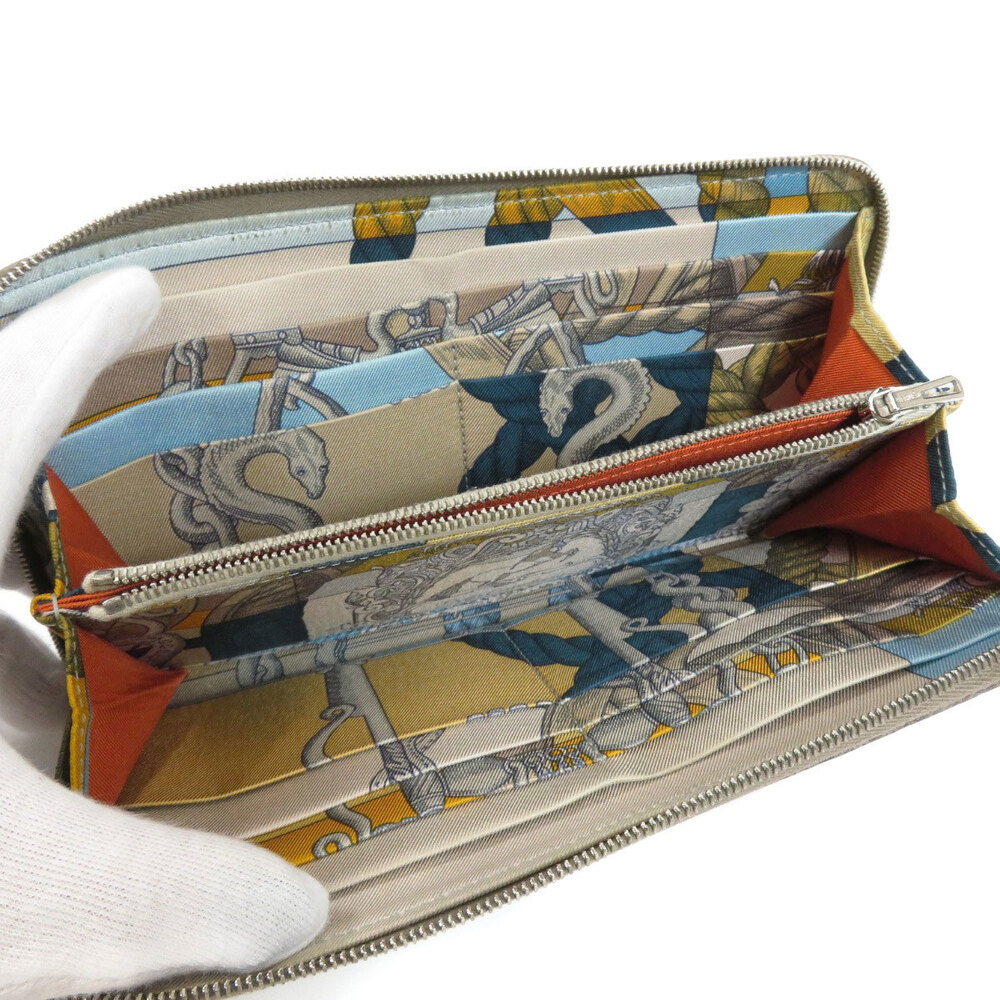 

Hermes Grey Epsom Leather Azap Wallet