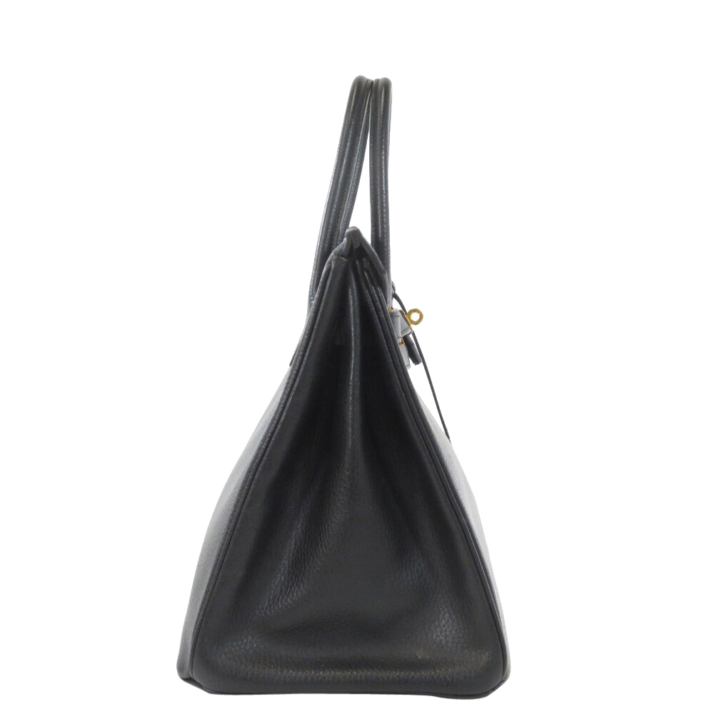 

Hermes Black Ardennes Leather Gold Hardware Birkin 35 Bag