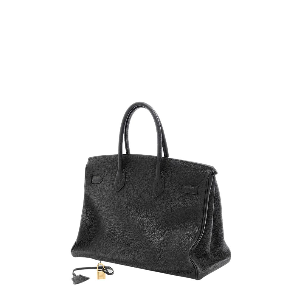 

Hermes Black Togo Leather Gold Hardware Birkin 35 Bag