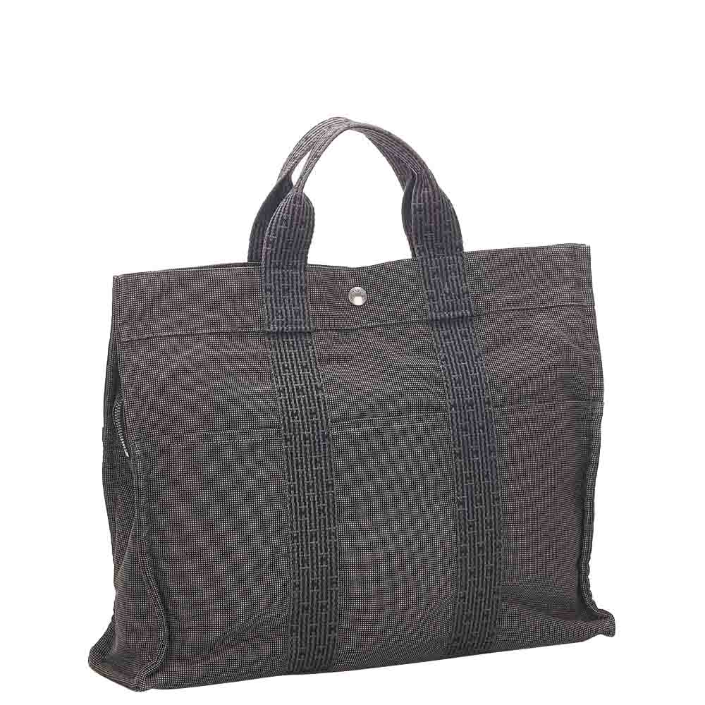 

Hermes Grey Canvas Fourre Tout MM Bag