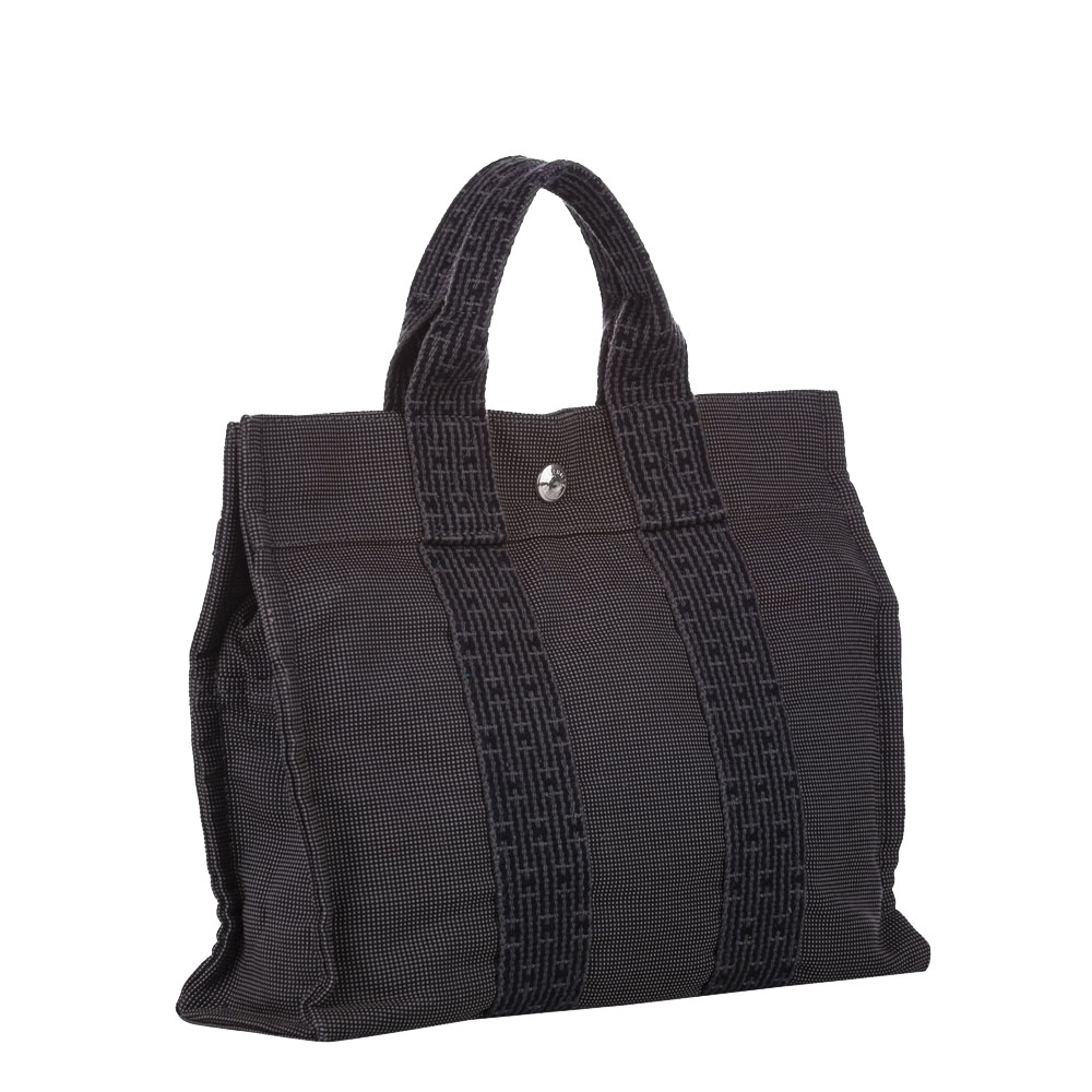 

Hermes Grey Canvas Fourre Tout Tote Bag