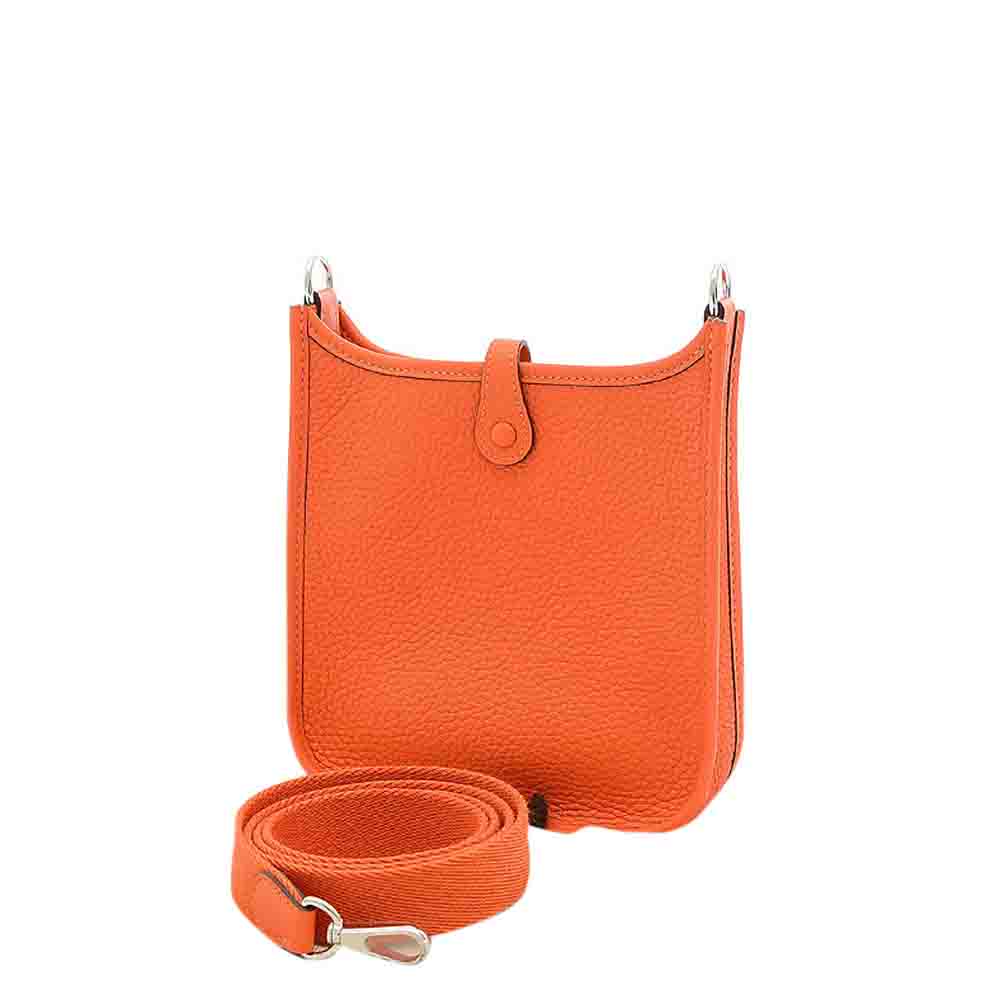 

Hermes Orange Clemence Leather Evelyne TPM (2021) Bag