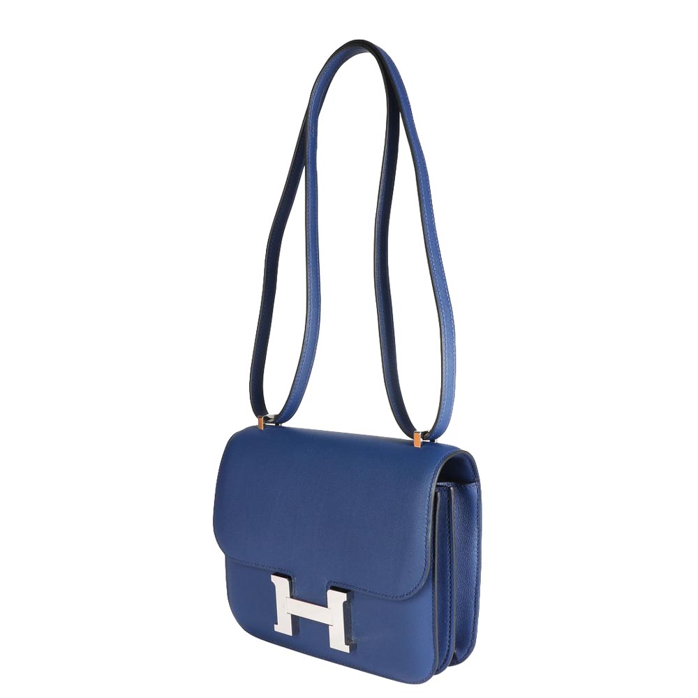 

Hermes Blue Saphir Swift Leather Constance 18 Bag