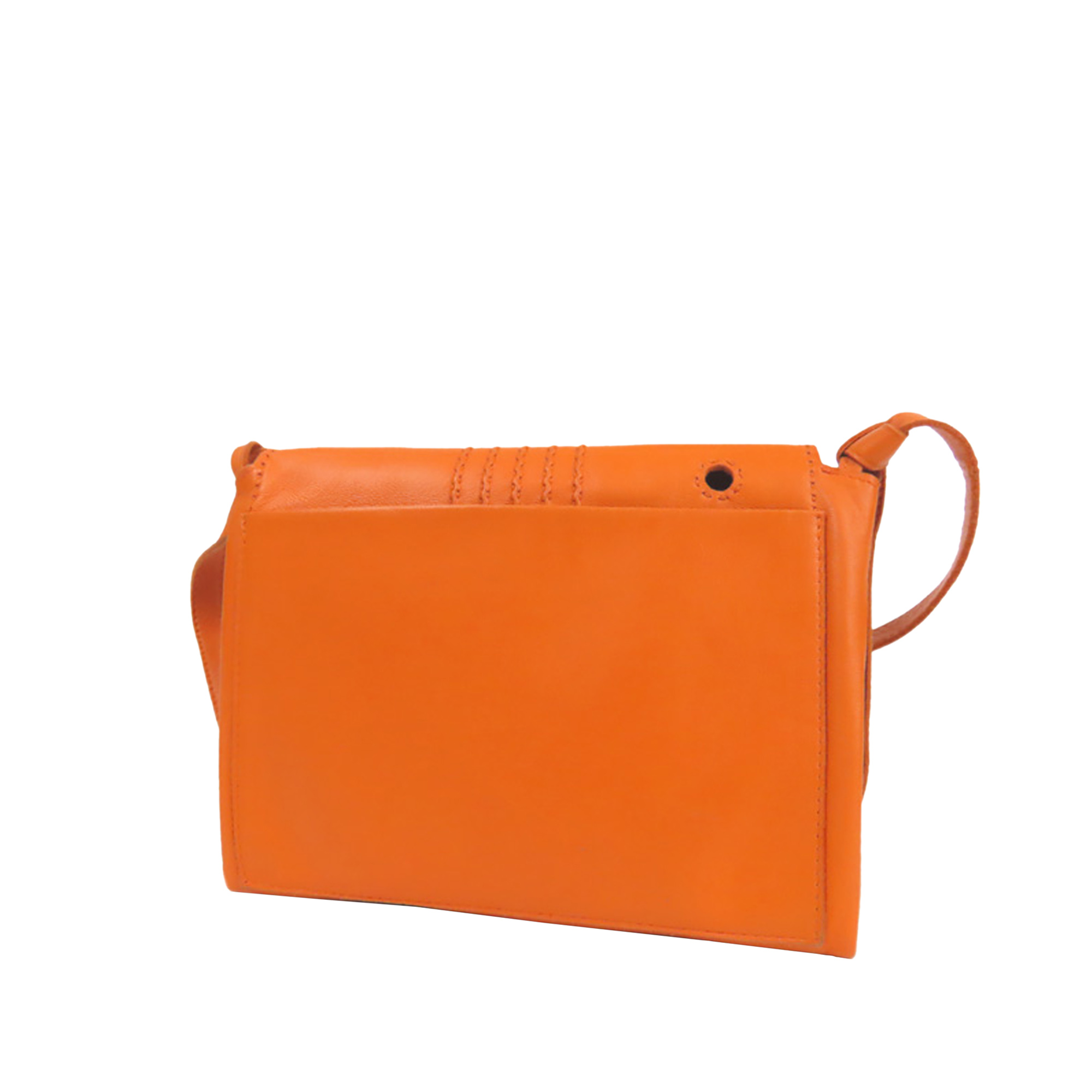 

Hermes Orange Leather Ondo Shoulder Bag