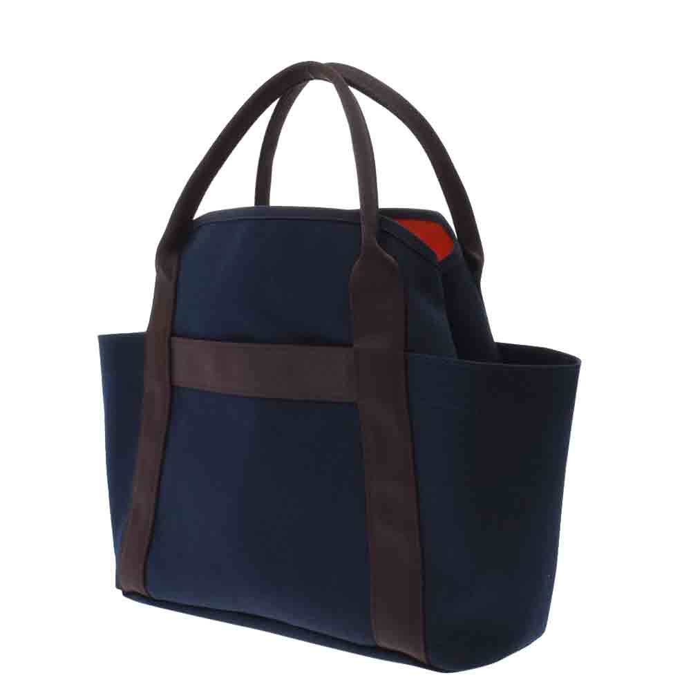 

Hermes Navy Blue Sac De Pansage Canvas Tote Bag