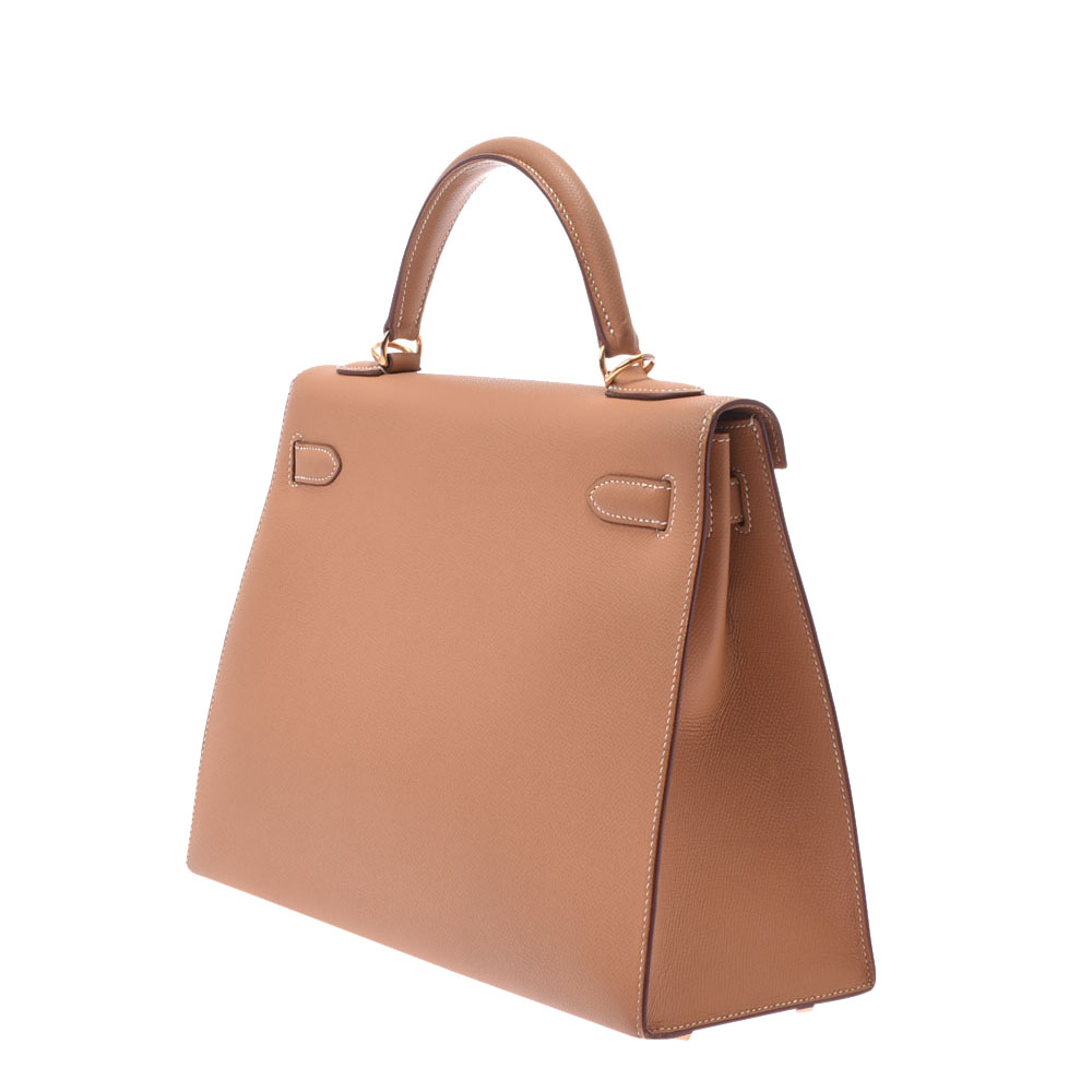 

Hermes Beige Leather Gold Hardware Kelly 32 Bag