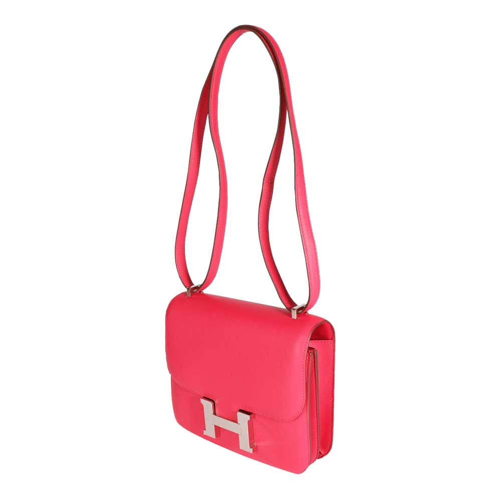

Hermes Rose Extreme Swift Leather Constance 18 Bag, Pink