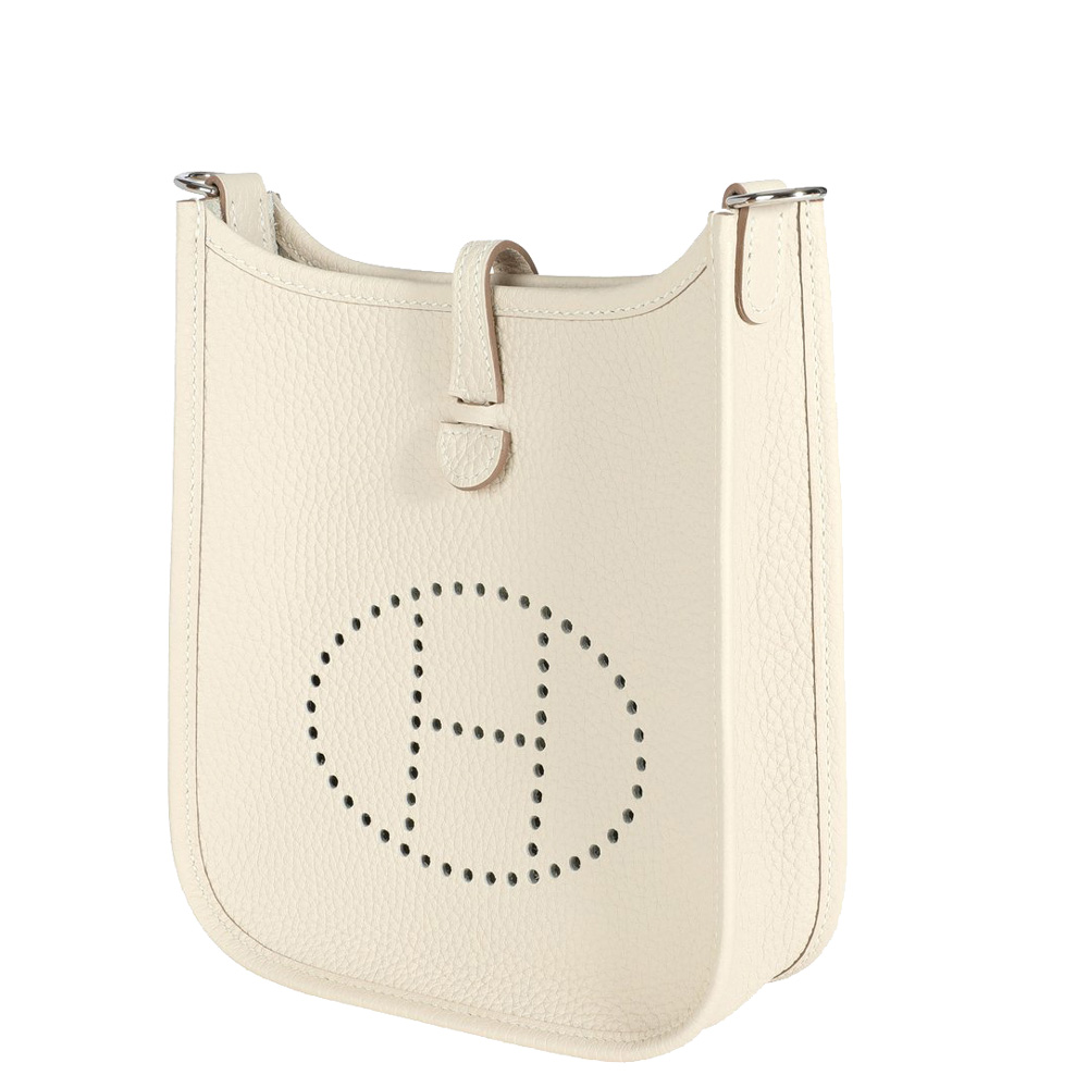 

Hermes Beige/White Clemence Evelyne Amazone TPM Bag