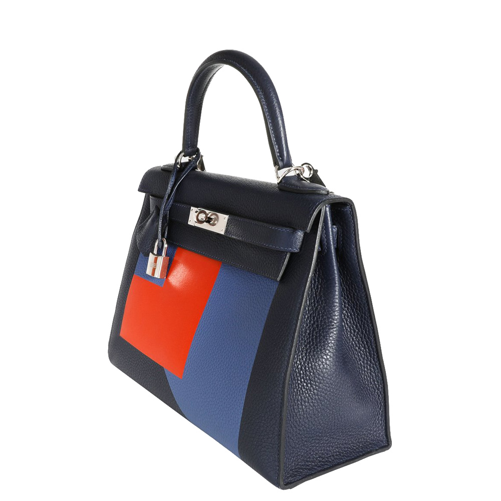 

Hermes MulticolorLeather Palladium Hardware Limited Edition Kellygraphie Kelly 28 Bag, Multicolor