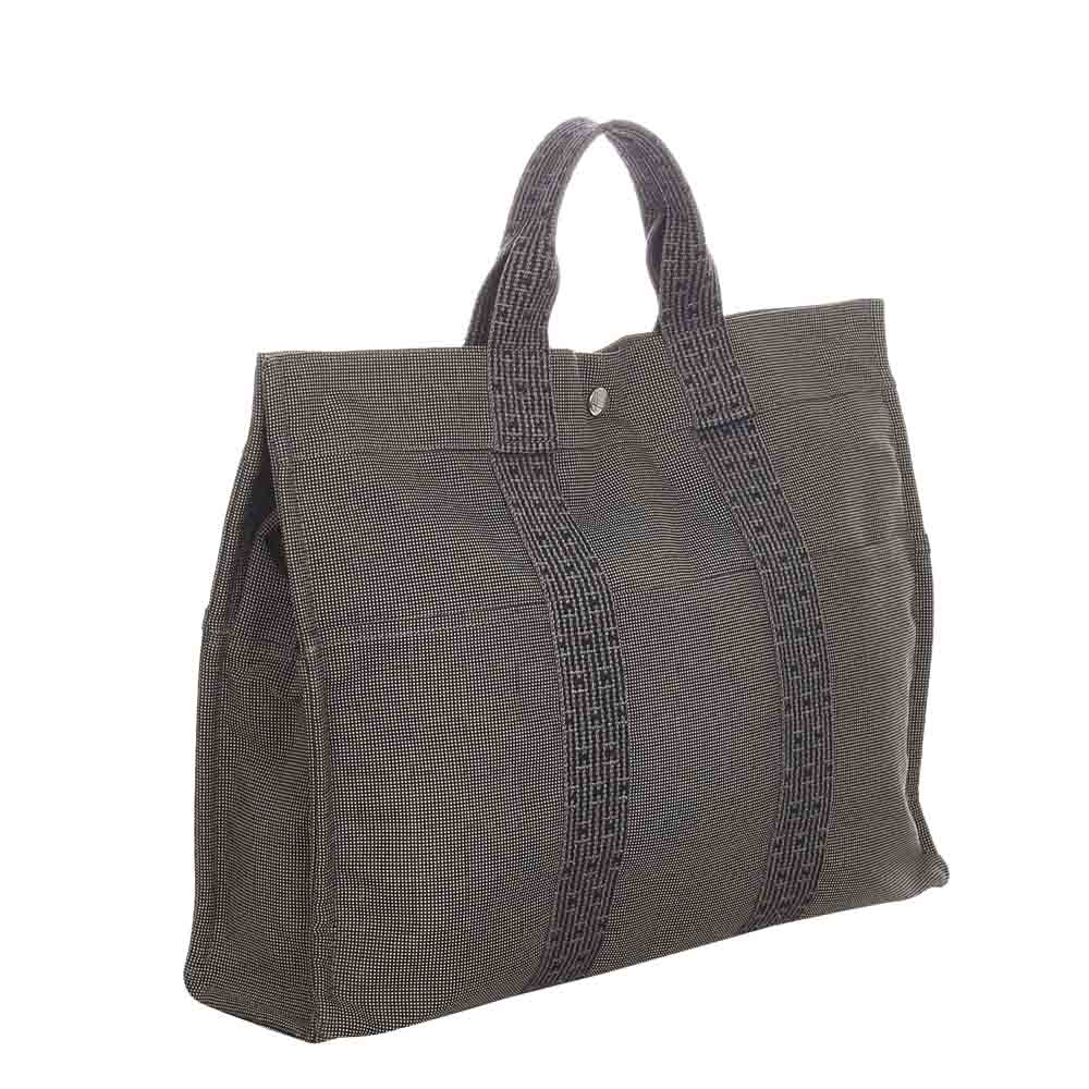 

Hermes Brown Canvas Herline Tote Bag