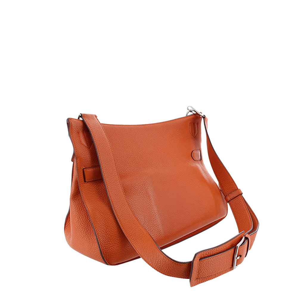 

Hermes Orange Taurillon Clemence Leather Jypsiere 34 Bag