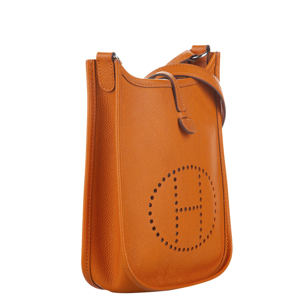 

Hermes Orange Clemence Leather Evelyne I TPM Crossbody Bag
