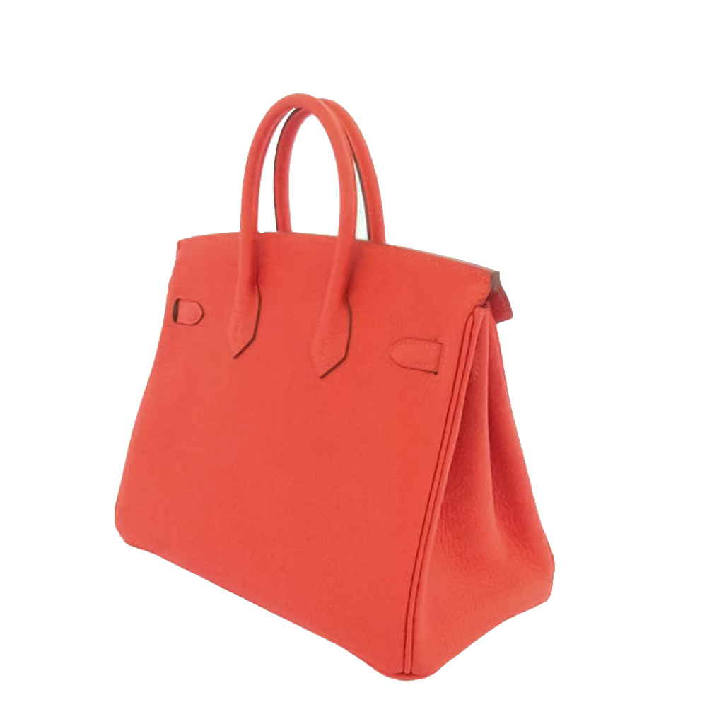 

Hermes Red Togo Leather Gold Hardware Birkin 25 Bag