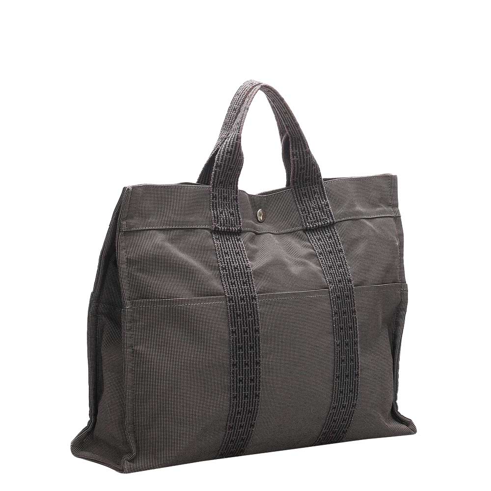 

Hermes Grey Canvas Fourre Tout Tote Bag