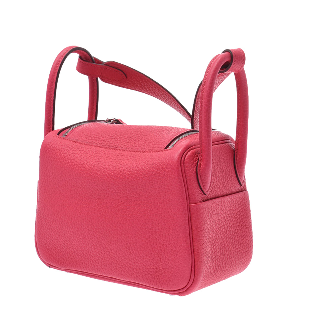 

Hermes Pink Taurillon Leather Lindy Shoulder Bag