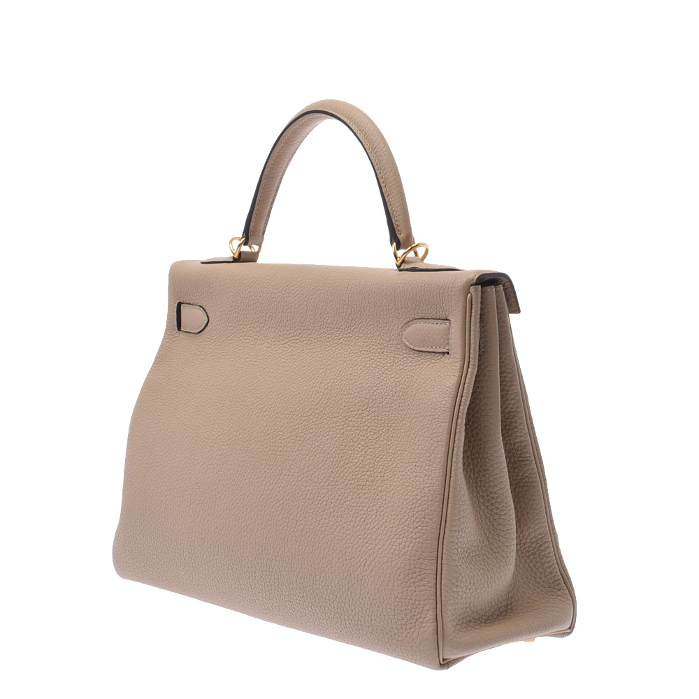 

Hermes Beige Togo Leather Gold Hardware Kelly 32 Bag