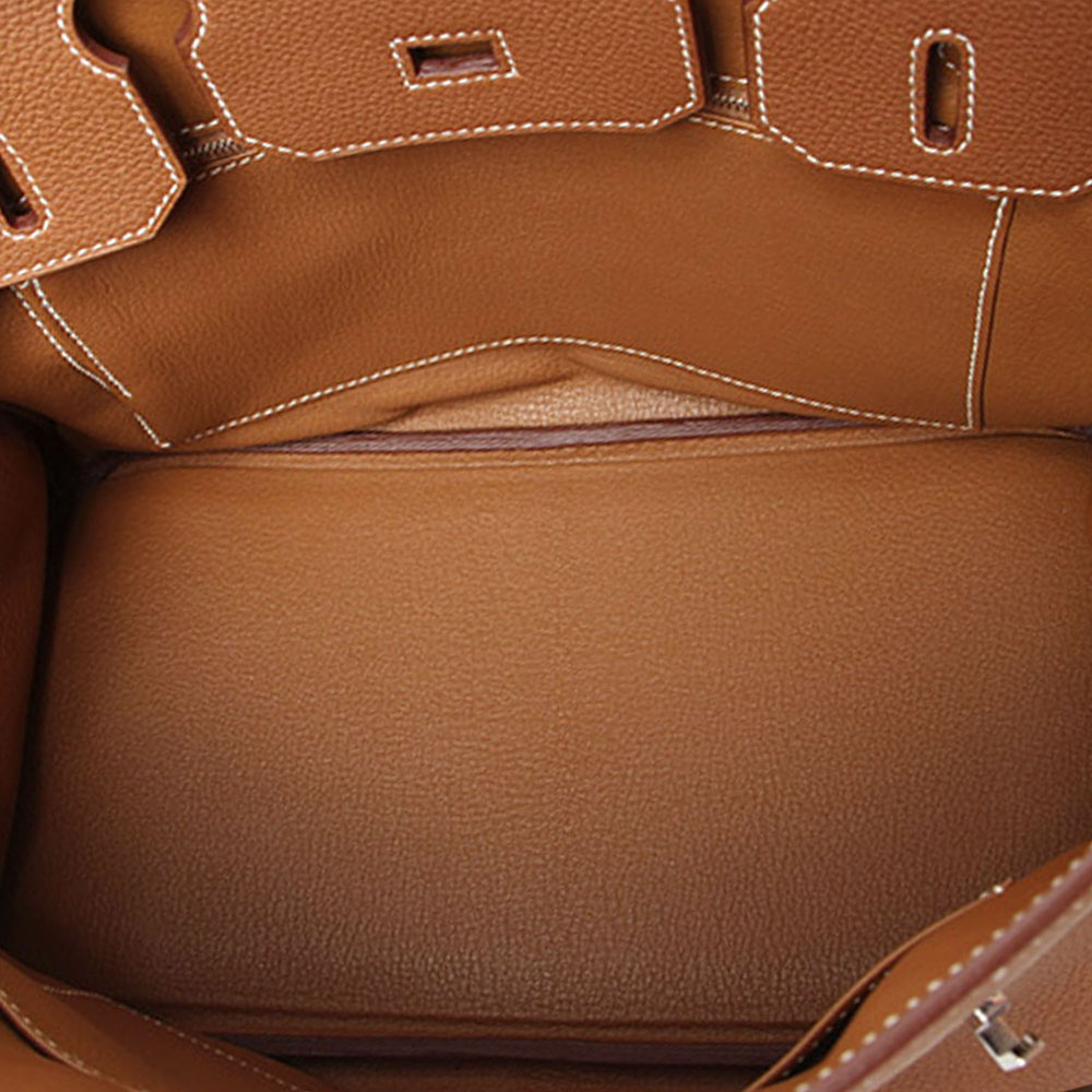 

Hermes Brown Togo Leather Palladium Hardware Birkin 30 Bag