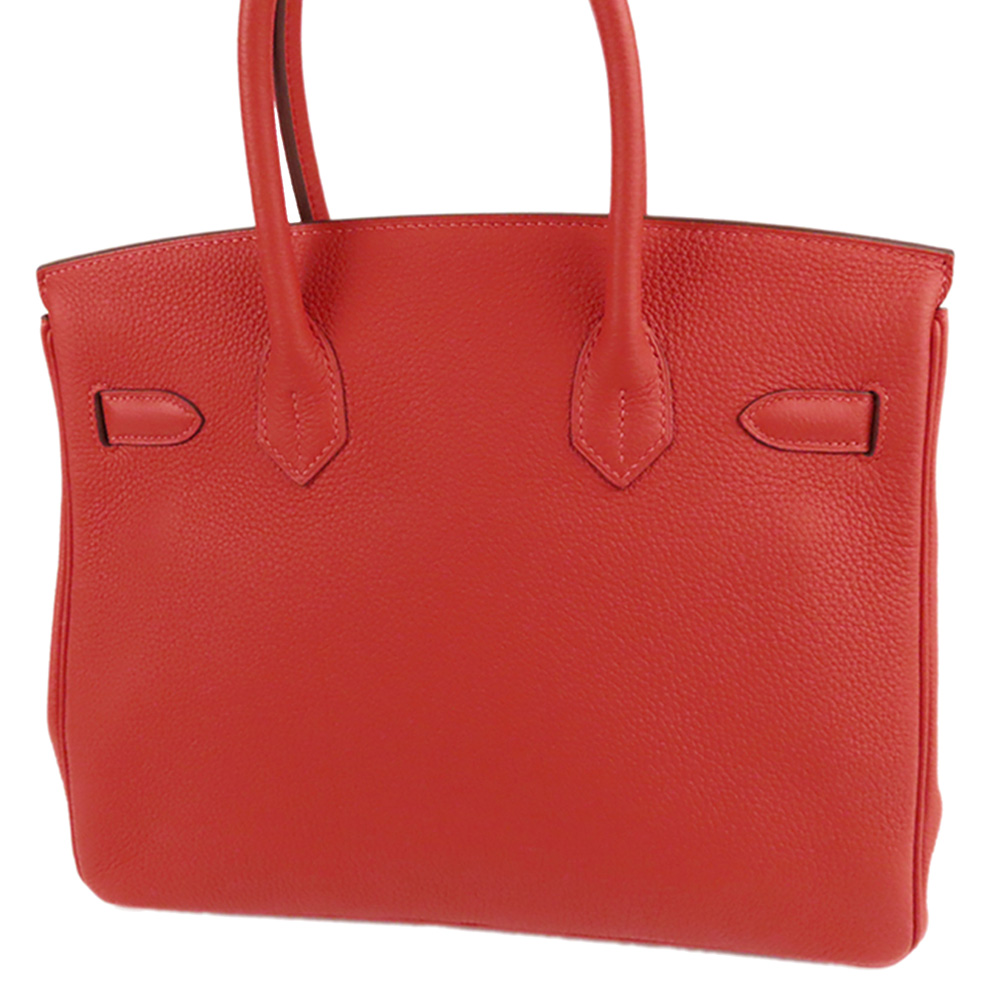 

Hermes Red Togo Leather Gold Hardware Birkin 30 Bag