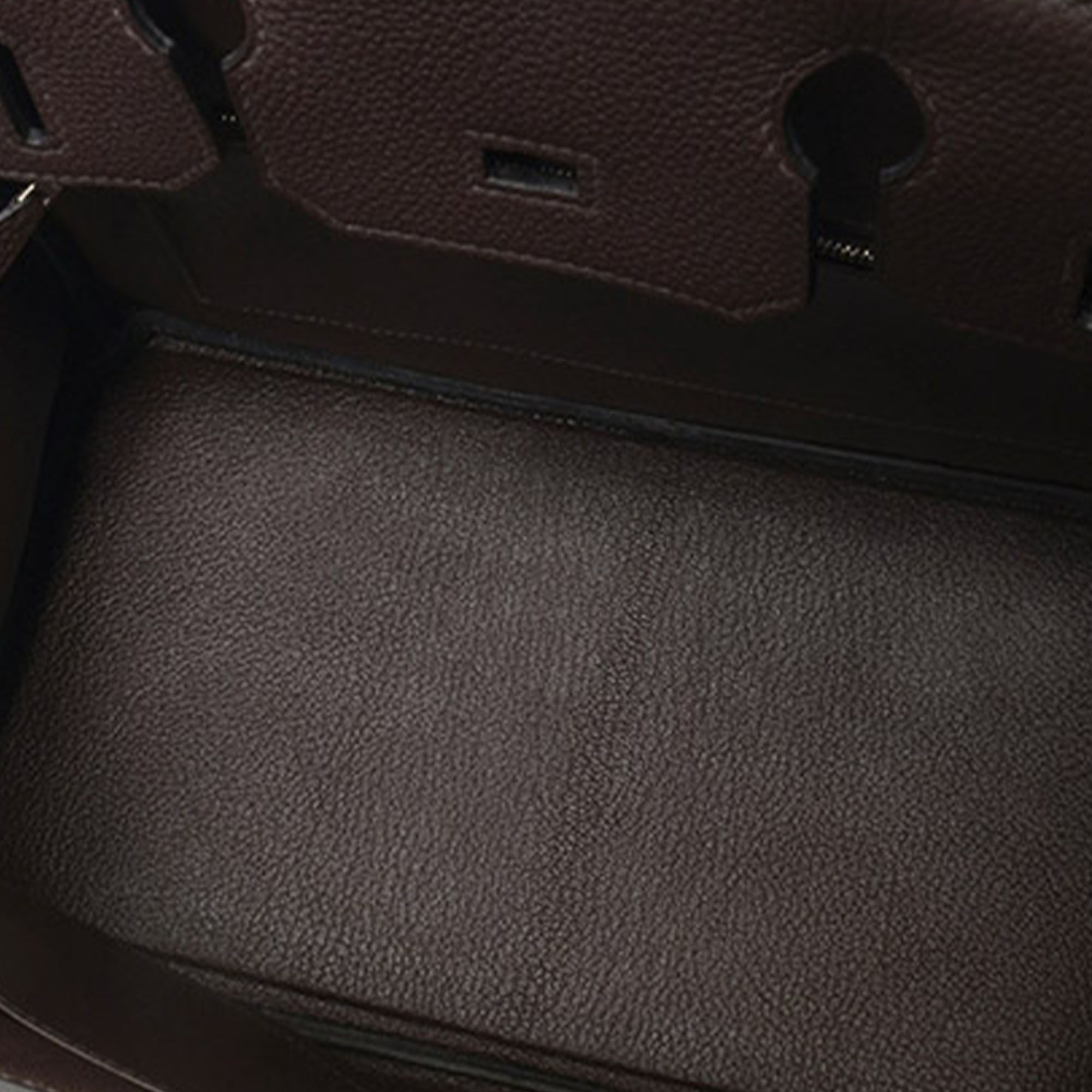 

Hermes Brown/Dark Brown Palladium Hardware Togo Leather Birkin 30 Bag