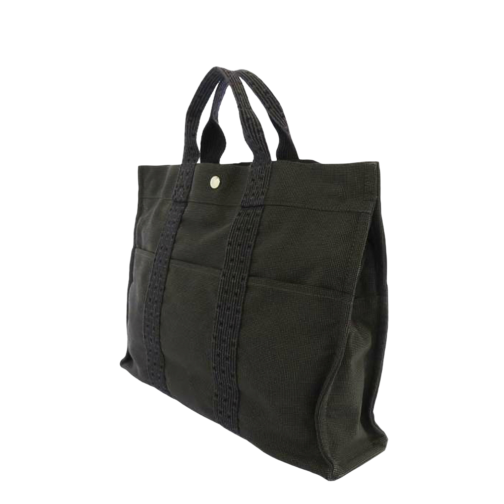 

Hermes Grey Canvas Herline Tote Bag