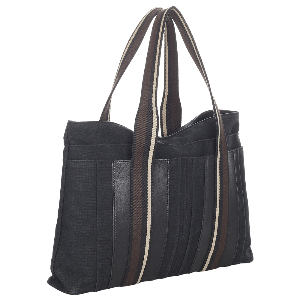 

Hermes Green Canvas Sac Troca Horizontal MM Tote Bag