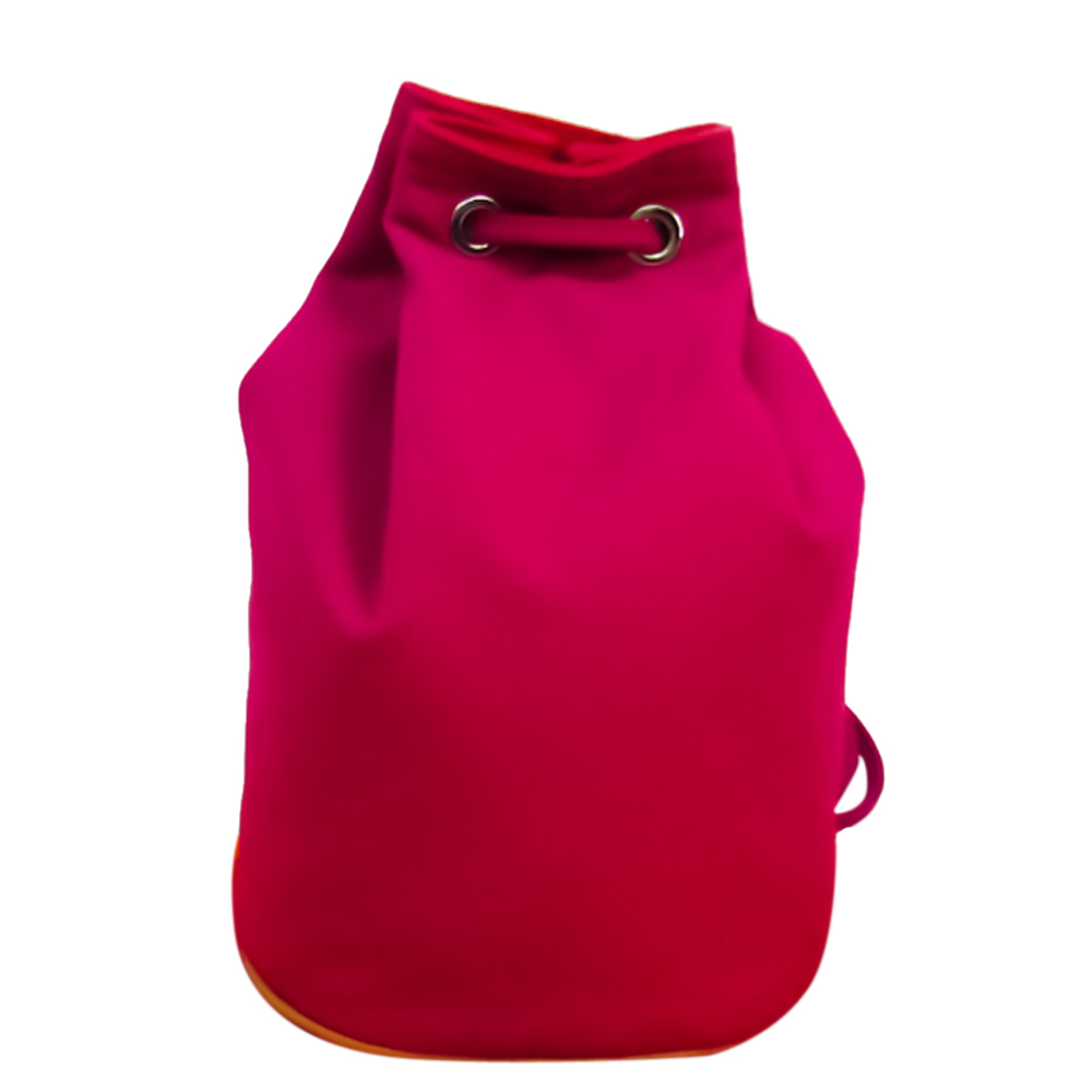 

Hermes Pink Cotton Canvas Polochon Mimil PM Shoulder Bag