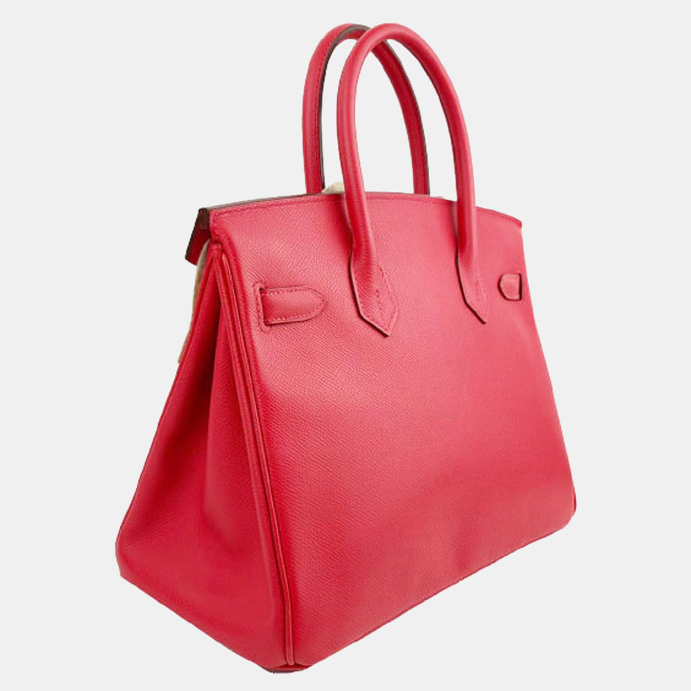 

Hermes Red Epsom Leather Palladium Hardware Birkin 30 Bag